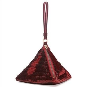 GIVENCHY - Podium sequined pochette bag red NWT and dustbag